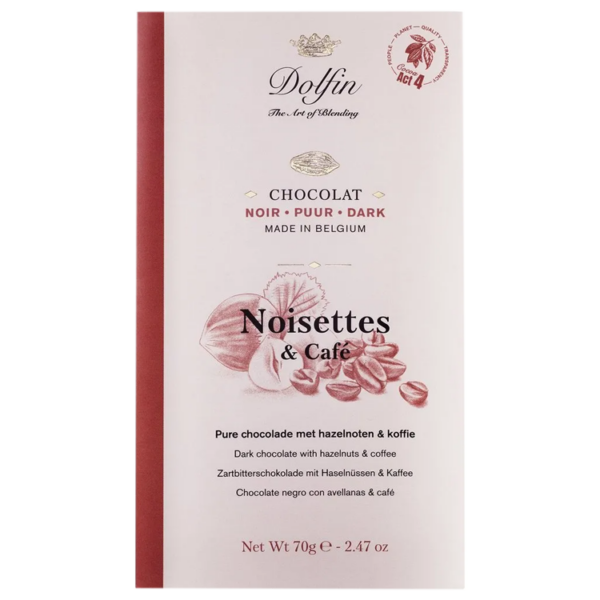 Tablette Chocolat noir Noisettes & Café - Zartbitterschokolade mit Haselnüssen & Kaffee
