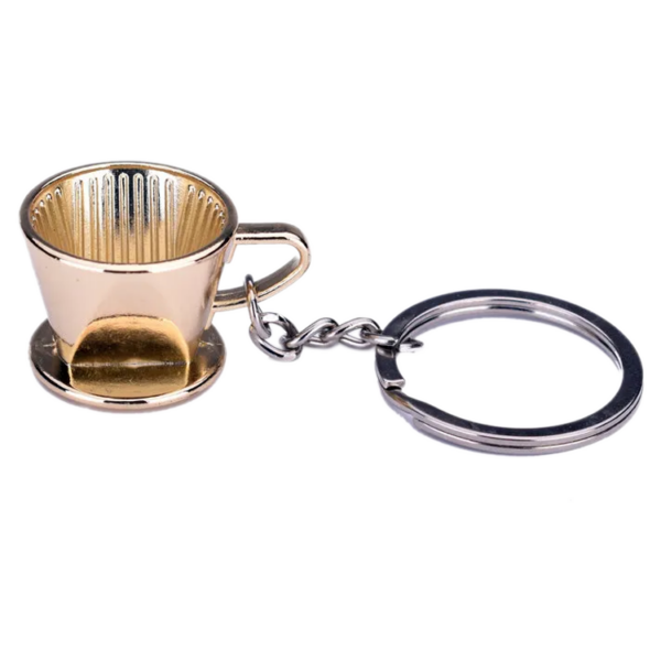 Schlüsselanhänger "Coffee Filter Gold"